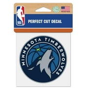 NBA Minnesota Twolves Prime 4" x 4" Perfect Cut Decal