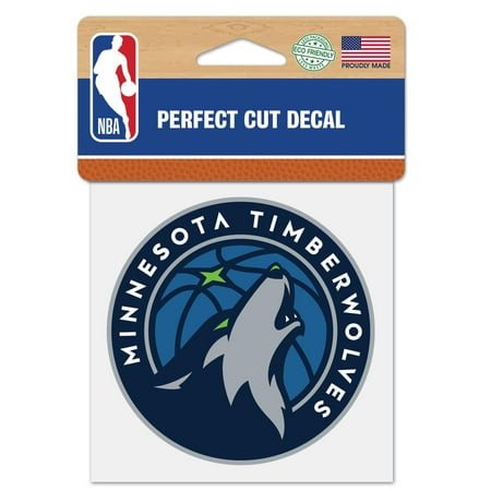 NBA Minnesota Twolves Prime 4" x 4" Perfect Cut Decal