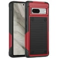 thumbnail image 2 of For Google Pixel 8 5G Heavy Duty Hybrid Armor Rubber TPU Hard Drop Proof Dot Rugged Shockproof Tough Durable Cover ,Xpm Phone Case [ Black Red ], 2 of 6