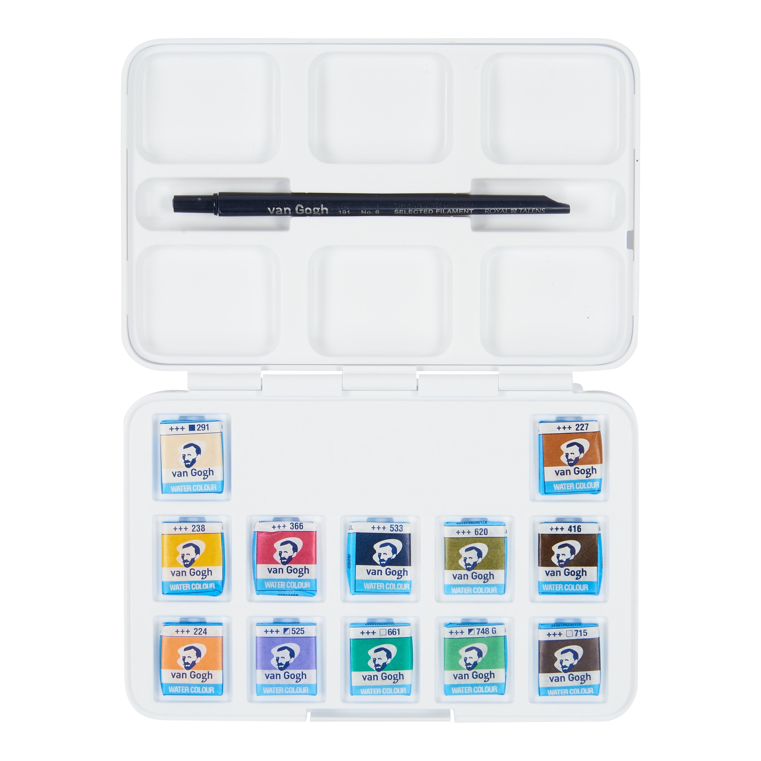 Van Gogh Watercolor Pan Set, 12-Colors, Muted Colors