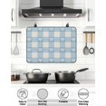 thumbnail image 6 of Stove Top Covers for Electric Stove, Blue Plaid Glass Stovetop Cover Protector, Country Cute Love Pastoral Heart Lattice Induction Cooktop Protector Oven Mat for Kitchen Countertop 28.5"x20.5", 6 of 8