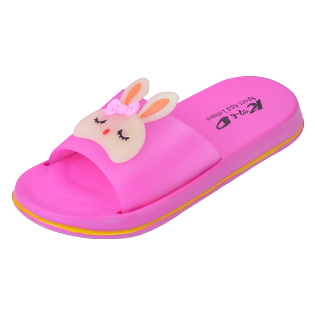 Ausyst Toddler Toddler Infant Kids Unisex Girls Boys Cartoon Rabbit Shoes Household Slippers Summer Sandals Clearance - Walmart.com