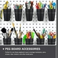 thumbnail image 3 of OULII 5 Sets Pegboard Accessories Set Stainless Steel Wall Mounting Storage for Garage, 3 of 8
