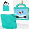 thumbnail image 6 of SaniMore for iPad 10.2 inch 9th/8th/7th Generation (2021/2020/2019) Case, Shockproof Full-Body Handle Stand Tablet Protective Kids-friendly Lightweight Cover, Mint, 6 of 6
