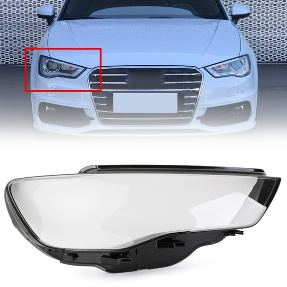 Headlight Cover Headlamp Lens Right For Audi A3 2013-2016 Clear
