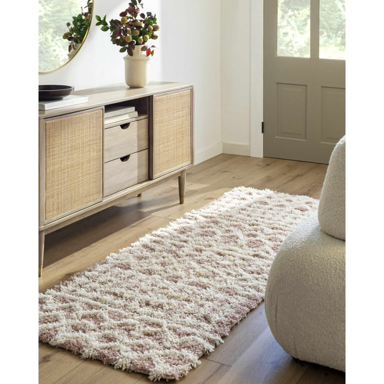 Hauteloom Promp Shaggy Farmhouse Living Room, Bedroom Area Rug