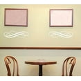 thumbnail image 4 of Set of 2 Elegant Swirls Vinyl Wall Decals Home Decor Stickers, 11.5x3-inch, White, 4 of 6