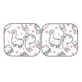 thumbnail image 7 of Balery 2 Piece Alpacas and Hearts Car Windshield Sun Shade|Foldable Front Windshield Shade for Car Front Window for Most Sedans SUV Truck-Small, 7 of 7