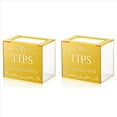 thumbnail image 1 of 2X Botes de Propinas para Dinero Caja de Acrílico para Propinas Cubo de Almacenamiento para Donaciones Caja de Sugerencias Caja de Efectivo para Rifas, 1 of 5