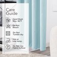 thumbnail image 2 of Deconovo Outlet Sky Blue Blackout Curtains Wave Line Foil Printed Window Drapes ,2 Panels, 52 x 54 inch, 2 of 2