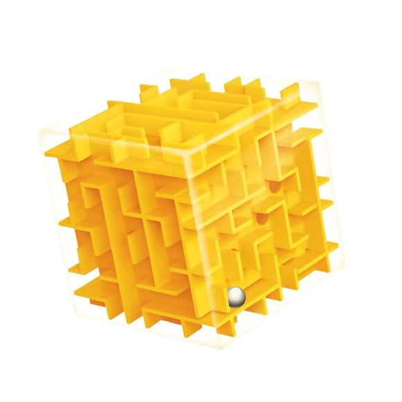 Laberinto 3D con forma de cubo y cuentas rodantes para niños