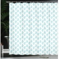 thumbnail image 4 of Ambesonne Blue Paisley Shower Curtain, Tear Drop Shapes Art, 69"Wx75"L, White Sky Blue, 4 of 5