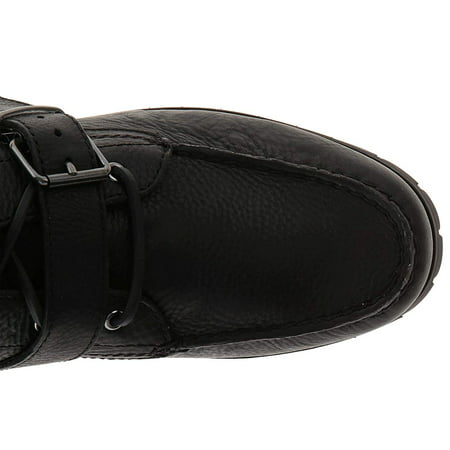 Polo Ralph Lauren Ranger Black Pull Up Grain Leather
