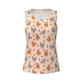 thumbnail image 4 of Xecao Funny Chicken print women's scoop neck, loose-fit workout tank tops for the gym., 4 of 9