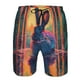 thumbnail image 3 of Balery Neon Rabbit In Archway Traje de Baño Estilo Hawaiano para Hombre, Shorts de Secado Rápido con Bolsillos-Medium, 3 of 6