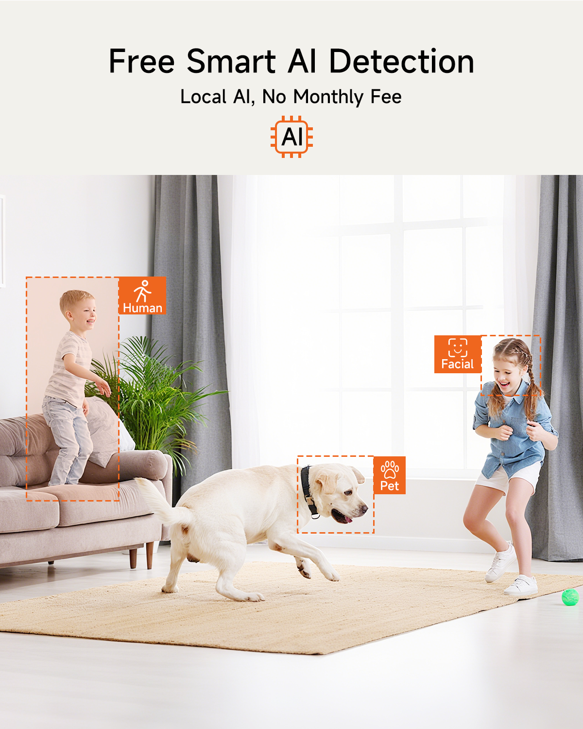 Wireless Baby Monitor Camera with 2K HD Resolution, 360° Panoramic View, Motion Tracking, Night Vision and Two-Way Audio for Home Security