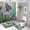 style-3, variant on Moonlit Dolphin Leap Shower Curtain Bathroom Sets Toilet Lid Rug, Bath Mat And Contour Mat, Shower Curtain 4Pcs