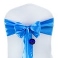 thumbnail image 6 of MDS Pack of 10 satin Chair Sashes Bow for Wedding and Events Supplies Party -Blue, 6 of 7