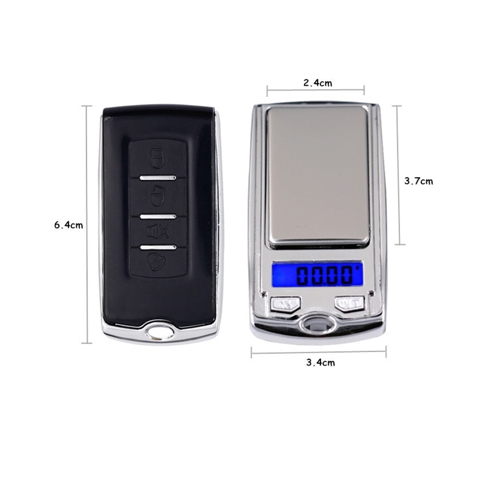 Car Key Scale 100g x 0.01g Mini Electronic Digital Jewelry Scale Balance Pocket Gram LCD Display ,Multi Measuring Units