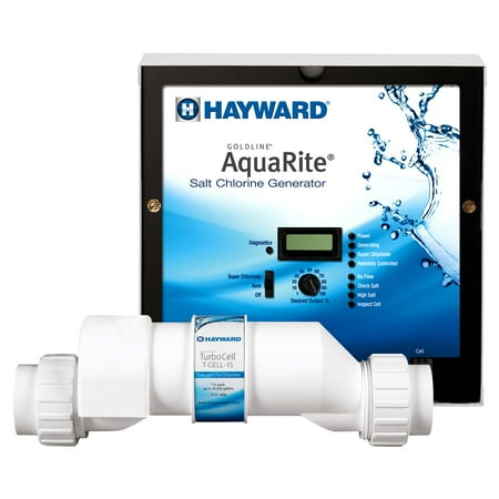 - Hayward AQR15 AquaRite Salt Pool Chlorinator Control Box w/ 40,000 Gallon Cell