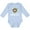 AE-Light Blue, variant on Turtley Cute Girl Turtle Girls Long Sleeve Baby Bodysuit