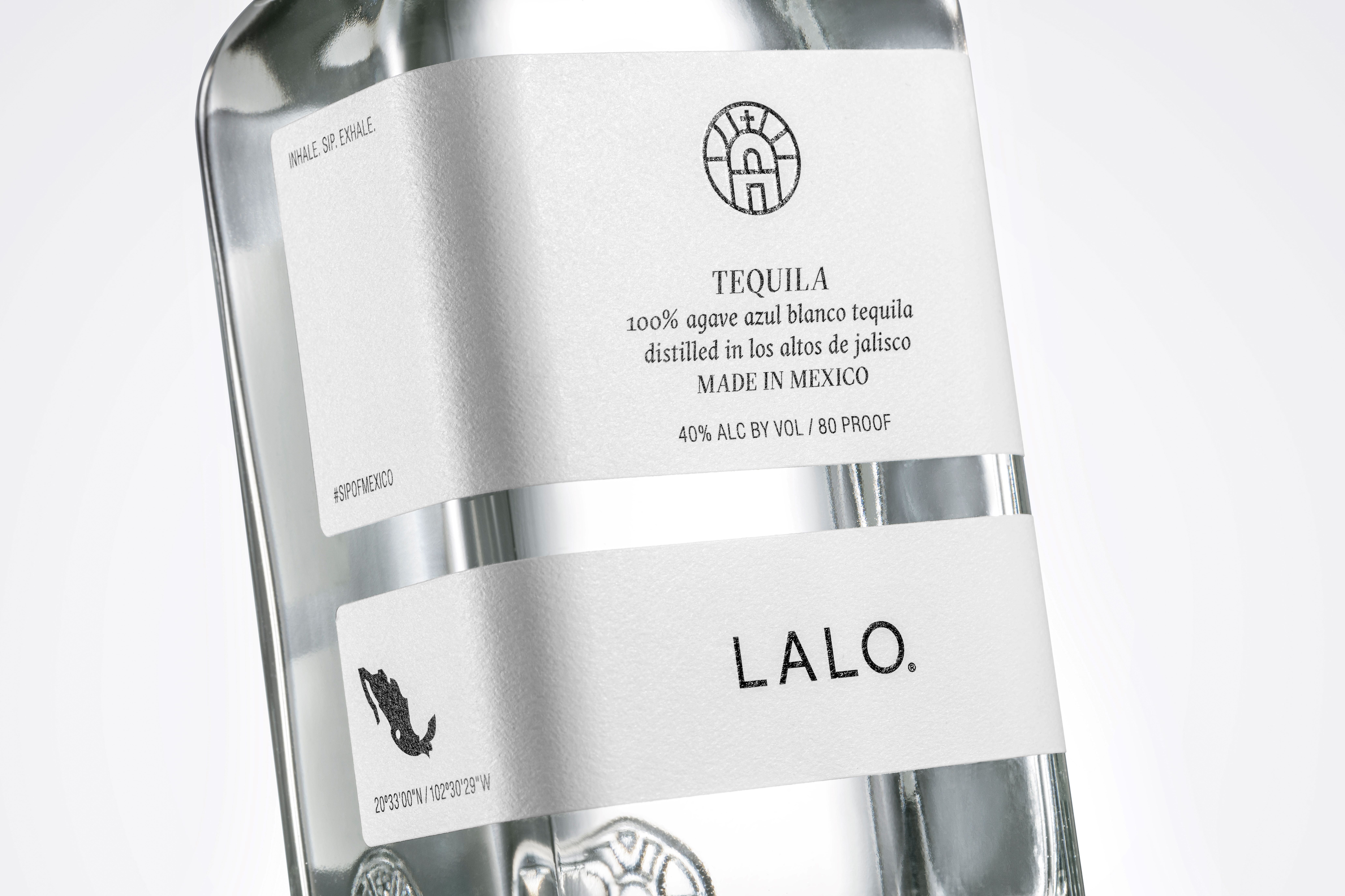Lalo Blanco Tequila, 100% Blue Agave, 1 - 750 ml Bottle, 40% ABV