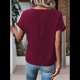 thumbnail image 4 of Blusa con Cremallera para Mujer, de Poliéster, con Botones y Corta, Ideal para el Tiempo Libre, Color Burdeos, Talla S, 4 of 6