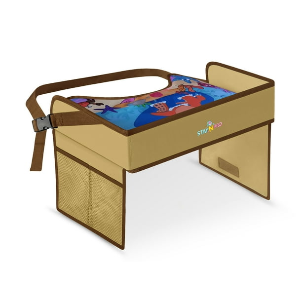 Kids Travel Tray Car Seat Snack Tray Travel Lap Desk Accessory for
