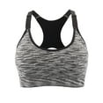 thumbnail image 6 of SAYFUT Women's Adjustable Back Padded Sports Bra Seamless Mesh Racerback Middle Impact, 6 of 7