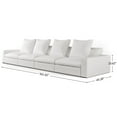 thumbnail image 2 of CHOK 2024 Cloud Puff Sofa Modern Modular Sectional Sofa 4 Seats  Cushion Covers Removable  High Density Memory Foam  White, 2 of 7