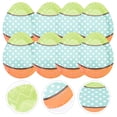 thumbnail image 3 of 18 Pcs Assiettes Jetables Assiettes en Papier Orange en Forme d'Oeuf de Pâques pour Événements de Restauration des Fêtes, 3 of 7