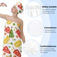 thumbnail image 6 of Colevkie 2 Pcs Absorbent Bath Towel Hair Drying Cap Set for Women Adjustable Bath Skirt Shower Cap Popsicles Pattern, 6 of 8
