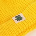 thumbnail image 4 of Holloyiver Kids Winter Knit Hat Warm Fleece Lined Hats Solid Color Dome Cartoon Label Pullover Warm Knitted Hat Children Cute Hat (0-3Years) Yellow, 4 of 5
