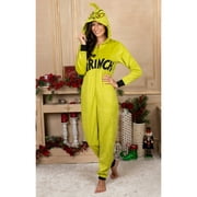Grinch Women's Union Suit Adult Holiday One Piece Pajama Onesie