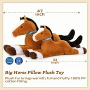 MaoGoLan 47 Giant Horse Stuffed Animal Large Stuffed Horse Plush Toy