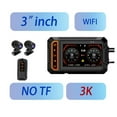 thumbnail image 1 of 3 Inches Motorcycle GPS 4K Dashcam With IP67 Waterproof Dual Lens Motorcycle Black Box Night Vision Video Recorder Dash Cam ,Clear Images, 1 of 7