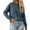 Blue, variant on Women's Soft Knit Pullover Sweater Long Sleeve Casual Comfortable Everyday Wear Warm Winter Fall Tops Versatile Stretchy Solid Color