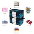 thumbnail image 4 of Foldable Clothes Storage Bags Clothes Organizer Bin with Clear Windows for Clothes Bedding Ethereal Moonlit Night Background, 4 of 6