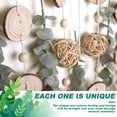 thumbnail image 3 of Bathroom Decor Artificial Eucalyptus Greenery Hanging Wall Decor Faux Eucalyptus Leaves Hanging Plant on Wooden Stick with Wicker Ball Rustic Farmhouse for Bedroom Nursery Boho Wall Decorations, 3 of 7