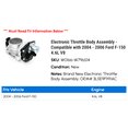 thumbnail image 2 of Electronic Throttle Body Assembly - Compatible with 2004 - 2006 Ford F-150 4.6L V8 2005, 2 of 3