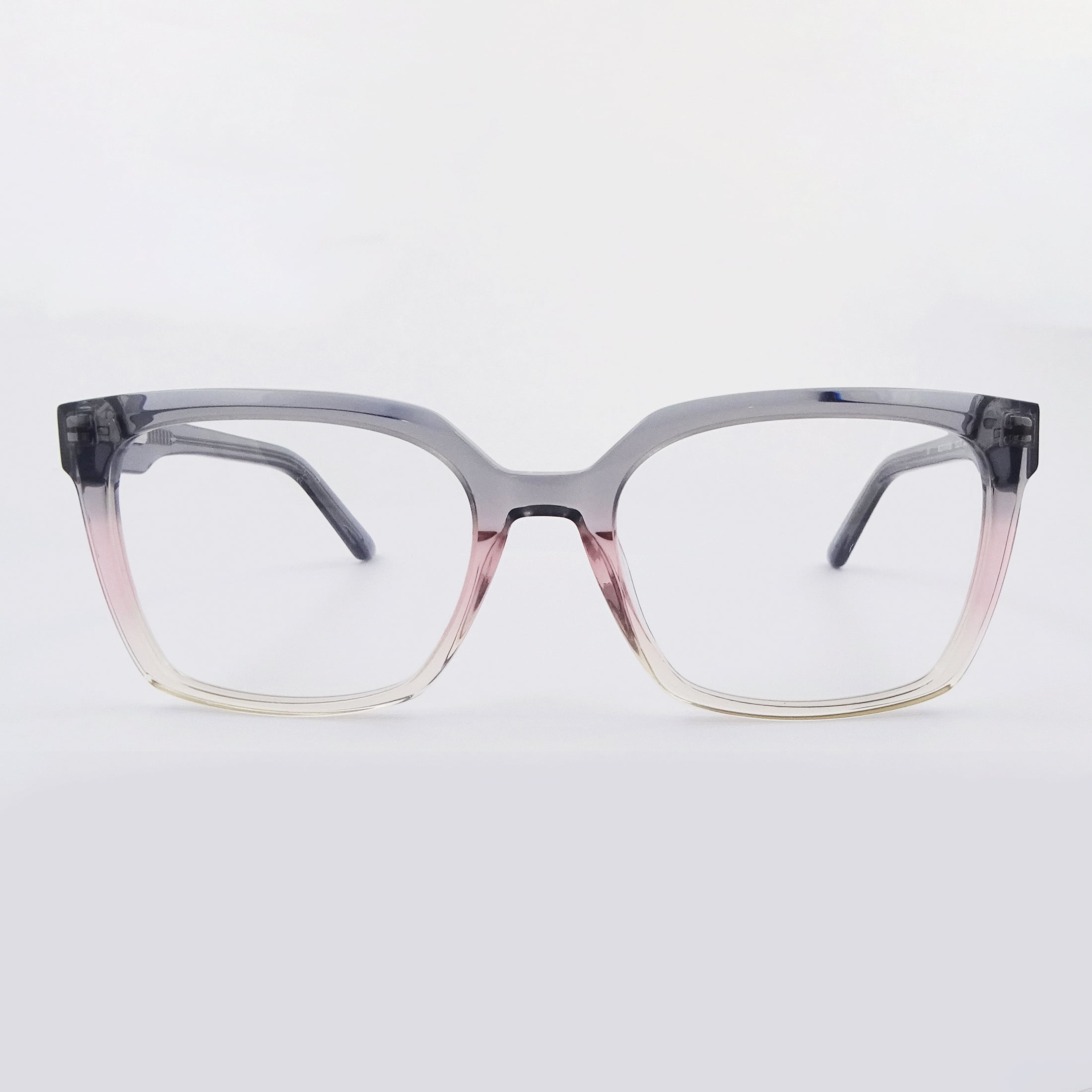Walmart Women's Square Eyeglasses, MC014 Nyobi, Gray Pink, with Case