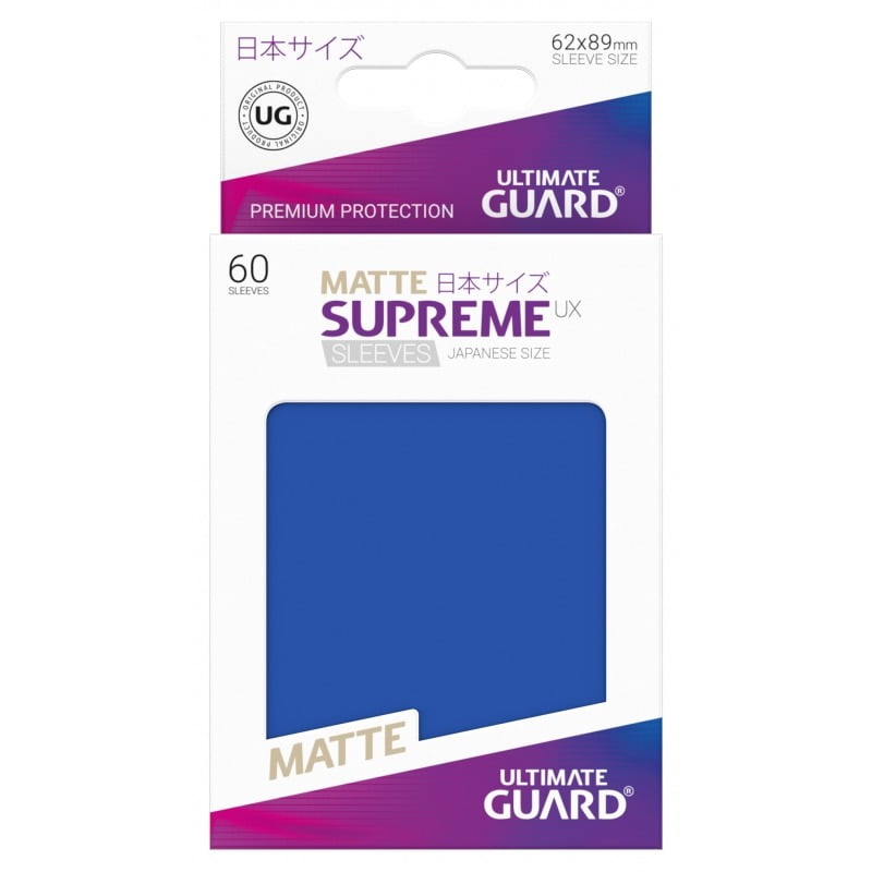 60 Piece Matte Blue Ultimate Guard Supreme Japanese UX Card Sleeves