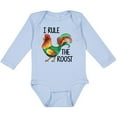 thumbnail image 3 of Inktastic Farmer I Rule The Roost Rooster Boys or Girls Long Sleeve Baby Bodysuit, 3 of 5