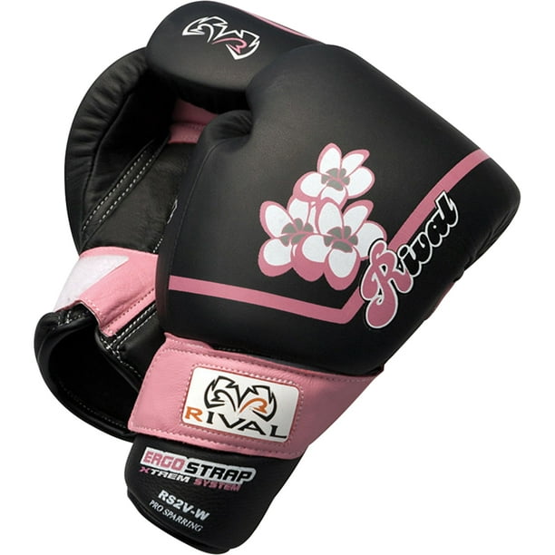 Rival Boxing Women's Pro Sparring Gloves 16 oz Black/Pink Walmart