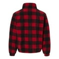thumbnail image 2 of Burnside - Polar Fleece Quarter-Zip Pullover - 3052 - Red/ Black - Size: M, 2 of 3