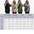 thumbnail image 4 of Women's Fleece Sweatshirts Casual Double Fuzzy Fluffy Hoodie Warm Stylish 1/4 Zip Pullover, 4 of 4