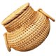 thumbnail image 5 of Khaki Woven Sundries Basket For Household Use Great For Organizing Small Items In Kitchen Bathroom 15X15CM 1Pack, 5 of 5