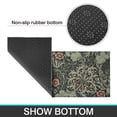 thumbnail image 6 of Green Pioneer Flower Pattern Kitchen Rugs Sets Of 2,Anti Fatigue Kitchen Mat Rugs Non Slip Washable,Decorative Kitchen Floor Mats for Kitchen,Sink,Laundry,17"x30"+17"x47", 6 of 7