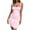 Pink, variant on Elainilye Fashion Cocktail Dress for Women Casual Slim Fitting Suspender Sleeveless Square Neck Dress Prom Dress Party Dress,Brown