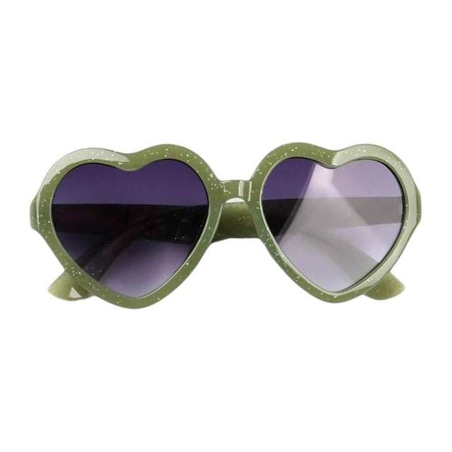 xiaxaixu Kids Cute Sunglasses, Gradient Color Heart Eye Protect Funny Sunglasses Photo Party Props